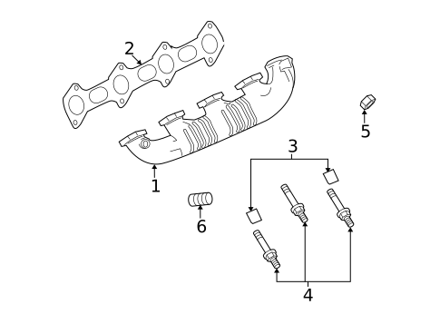 Exhaust Manifold for 2009 Ford E-350 Super Duty #0