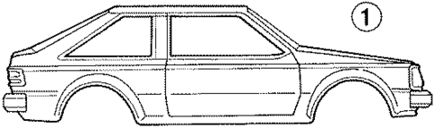 Stripe Tape for 1985 Ford Escort #1