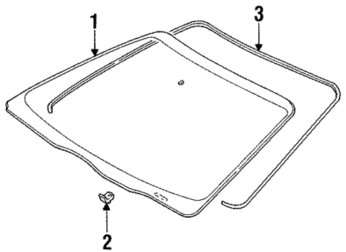 Reveal Moldings for 1996 Mercury Sable #0