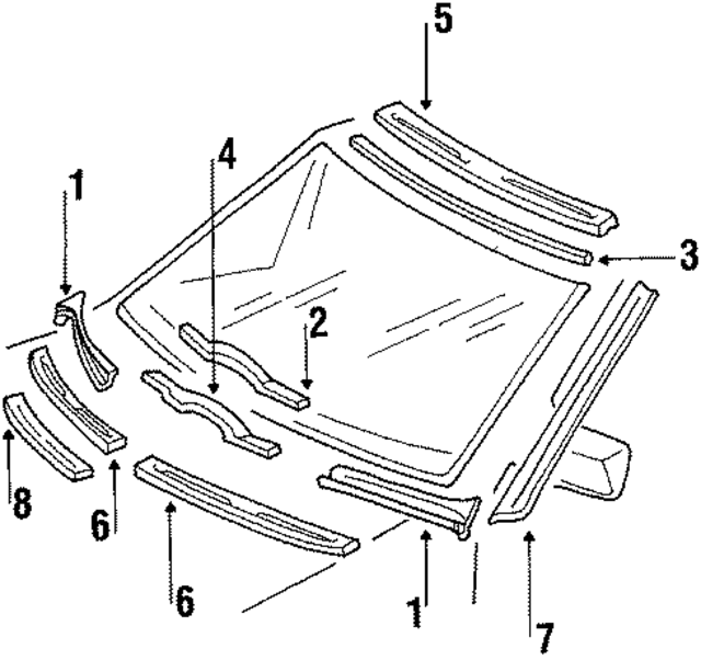 1246202567 - Body: Gutter for Mercedes-Benz Image