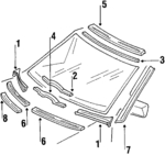 1246202567 - Body: Gutter for Mercedes-Benz Image
