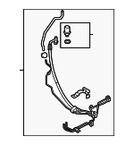 49710EZ30B - Steering: Power Steering Pressure Hose for Nissan: TITAN XD Image