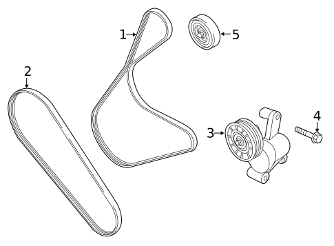 Belts & Pulleys for 2018 Lincoln MKC #0