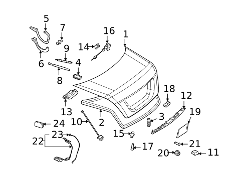 Trunk for 2009 Mercedes-Benz CL 550 #0