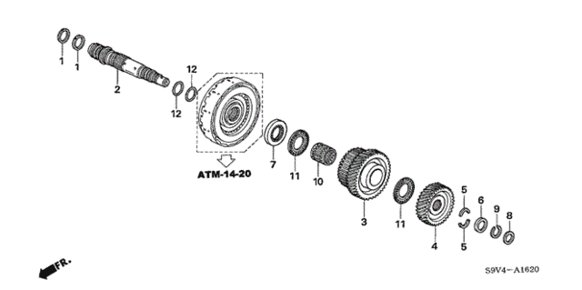 AT Third Shaft ('06-) for 2006 Honda Pilot #0