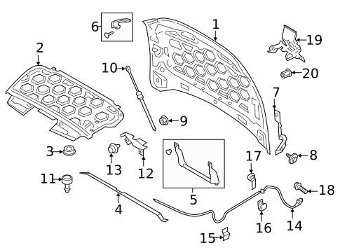 Hood & Components for 2019 Lincoln Continental #0