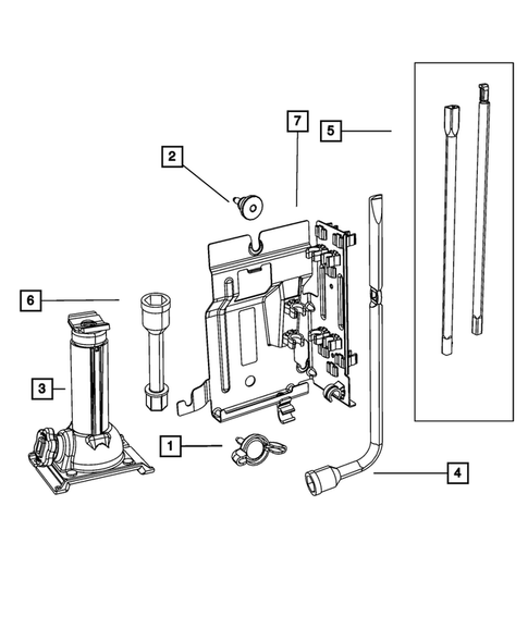Jack Stowage for 2011 Ram 3500 #0