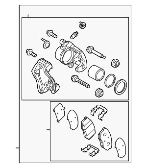 581904CA50 - : Disc Brake Caliper for Kia: Optima Image