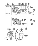 6509035AA - Brakes: Hex Flange Head Screw for Mopar Image