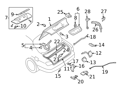Trunk for 2002 INFINITI I35 #0