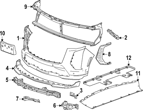 Bumper & Components - Front for 2025 Cadillac Escalade #0