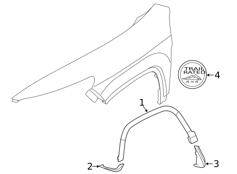 Exterior Trim - Fender for 2015 Jeep Cherokee #0