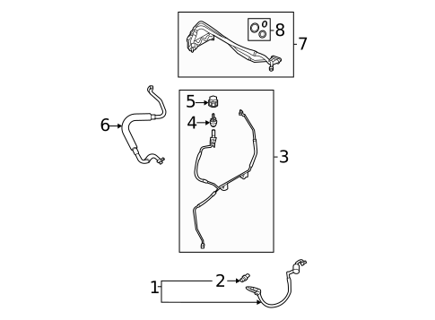Hoses & Pipes for 2020 Ford Transit-350 HD #1