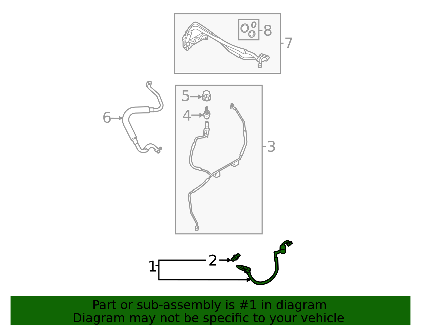 OE Quality AC Components UAC HA 111709C A/C Refrigerant Discharge Hose - View #5