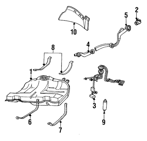 Fuel System Components for 1989 Pontiac Bonneville #0