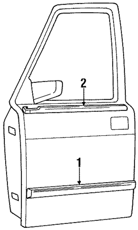 Exterior Trim - Front Door for 1994 Land Rover Discovery #0