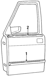 BTR8682PMD - Body: Body Side Molding for Land-Rover Image
