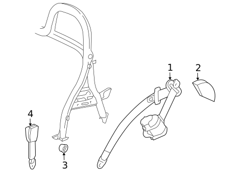 Seat Belt for 2011 Porsche Boxster #0