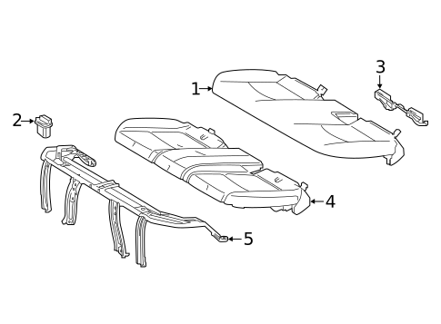 Rear Seat Components for 2024 Toyota Venza #2