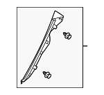 6255202151B2 - Body: Lower Quarter Trim for Toyota: Corolla Image