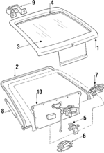 8711121200 - : Back Glass for Mitsubishi: Precis Image