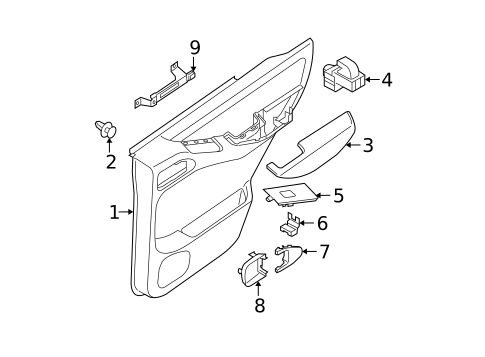 Front Door for 2012 Nissan Pathfinder #2