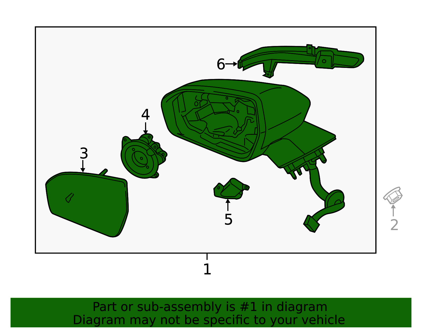 2016-2018 Lincoln MKX Power Mirror FA1Z-17682-CCPTM | OEM Parts Online