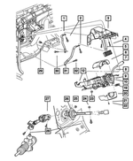 55351186AB - Steering: Steering Column Support for Dodge: Dakota Image