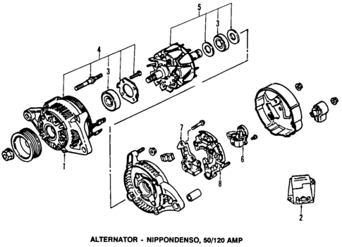 Alternator for 1988 Dodge Dakota #1