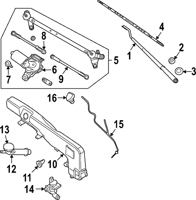 288909CA0A - : Wiper Blade for Nissan Image