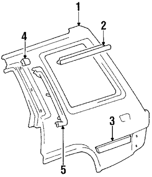 Quarter Panel & Components for 1986 Toyota Tercel #0