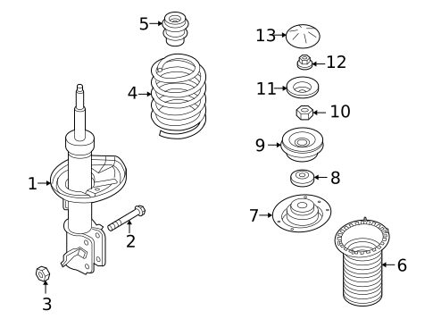 Struts & Components for 2009 Pontiac G3 #0