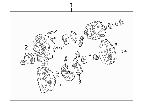 Alternator for 2001 Lexus IS300 #1