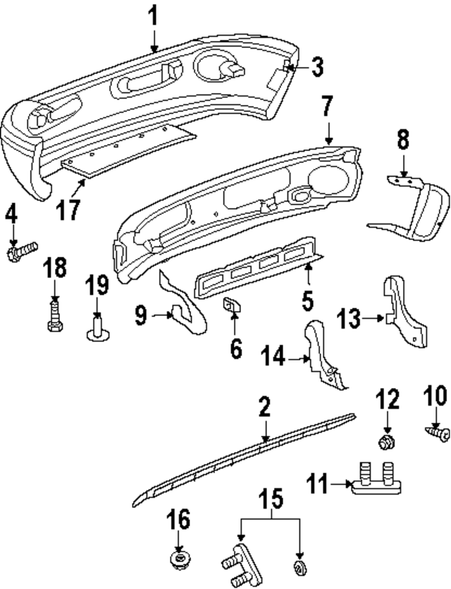 5013818AE - Body: Bumper Cover for Mopar Image