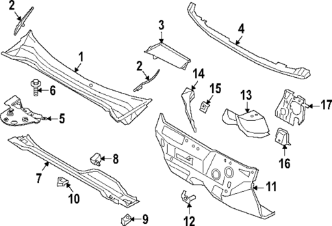 Cowl for 2022 Ford Bronco Sport #0