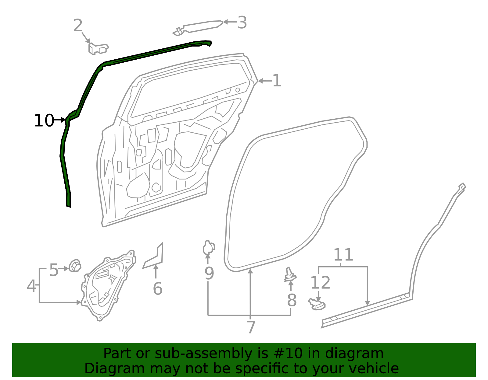 67887-50100 - High-Quality Door Shell Seal for 2018-2025 Lexus ...
