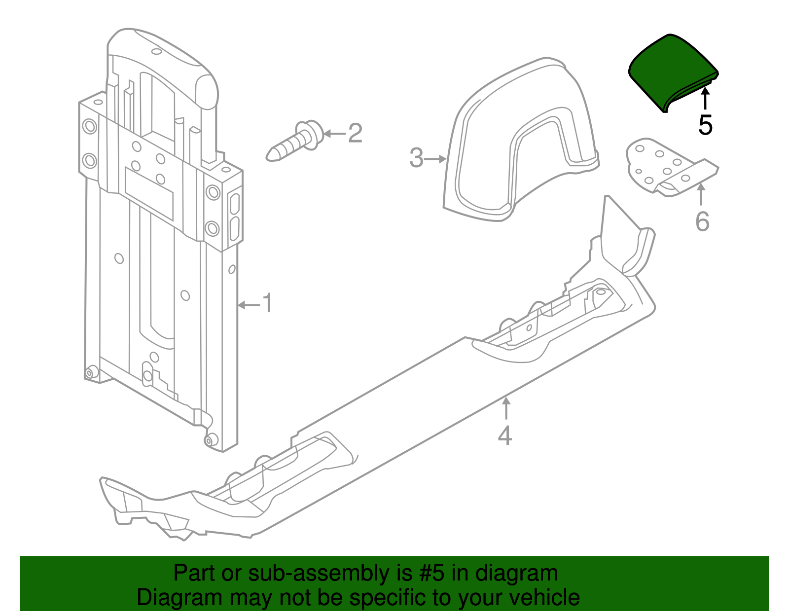 Roll Bar Trim Panel - Nissan (93130-1GR0A)