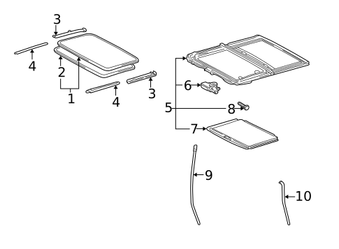 Sunroof for 2003 Lexus ES300 #0