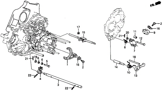 4AT Shift Fork for 1986 Honda Civic #0