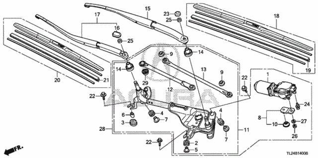 Front Windshield Wiper for 2010 Acura TSX #0