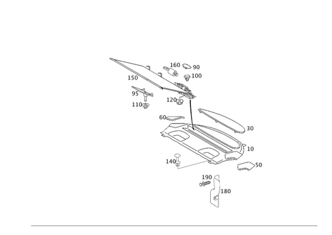 Hat Tray and Roller Blind for 2002 Mercedes-Benz CL500 #0