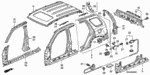 90147634003 - Body/Air Conditioning: BOLT, FENDER (6X18) for Honda Image