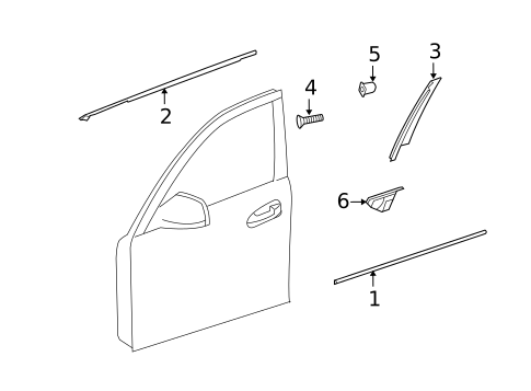 Exterior Trim - Front Door for 2014 Mercedes-Benz C63 AMG #0