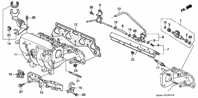 Intake Manifold (2) for 1998 Honda Civic #0