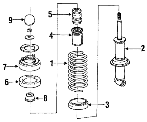 Shocks & Components for 1993 BMW 525iT #0