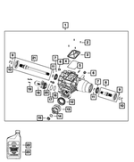 68550586AC - Four Wheel Drive; Differential and Drive Line: Rear Axle Differential for Mopar Image