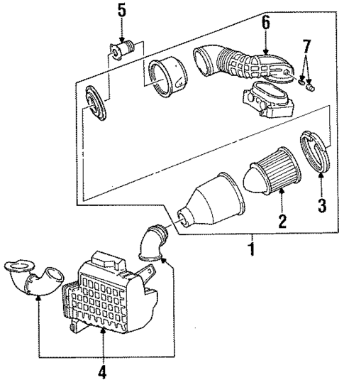 Air Inlet for 1996 Lincoln Continental #0
