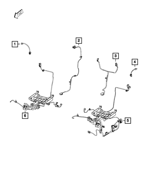 Wiring-Body and Accessories for 2015 Dodge Challenger #1