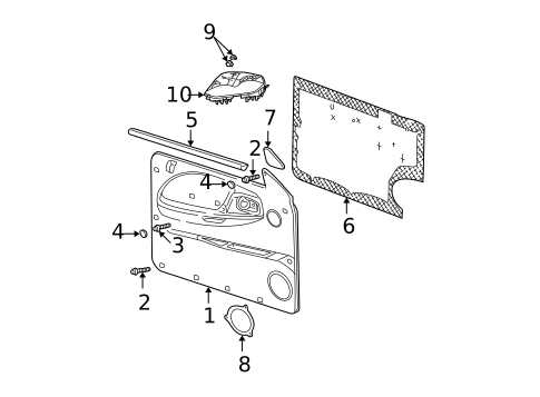 Front Door for 2003 Dodge Dakota #1