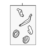 3C1898001E - HVAC: Lever Assembly for Volkswagen: CC, Eos, Golf, Golf R, GTI, Tiguan, Tiguan Limited Image